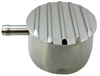 ROUND FINNED BREATHER CAP W/PCV - POL ALUM - image 1