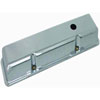 Chrome Aluminum SB Chevy Short Valve Cover - Plain with Hole / Baffled (Includes Grommets) - image 1