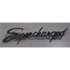 Chrome Trim Emblem "Supercharged" - image 1