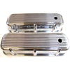 Nostalgic Baffled Aluminum Finned Valve Covers 1965-95 Big Block Chevy 396-502 - image 1