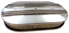 Nostalgic Polished Aluminum Oval Air Cleaner Kit 15" x 2" - image 1