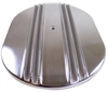 Nostalgic Polished Aluminum Oval Air Cleaner Top Only 15" x 2" - image 1