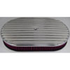 Nostalgic Polished Aluminum Oval Air Cleaner Kit 15" x 2" - image 1