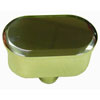 Polished Aluminum Oval Push-in Breather - Plain - image 1