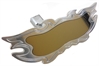ALUM SKULLS FLAME UNIVERSAL INTERIOR MIRROR - image 1