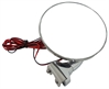 CHROME 4 PEEP MIRROR -SHORT ARM W/LED LIGHT DRIVER OR PASSENGER SIDE - image 1