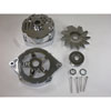 Chrome 1973-1985 GM Alternator Housing Kit with Pulley (Internal Regulator) - image 1