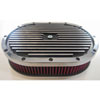 Oval Aluminum Air Cleaner Set 15" x 2" - image 1
