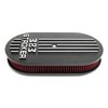 383 Stroker Oval Air Cleaner Assembly [Black Finish with Red Filter] - image 4
