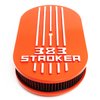 383 Stroker Oval Air Cleaner Assembly [Orange with Red Filter] - image 3