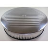 Round Ball-Milled Top Air Cleaner Set 14" x 4" - image 1