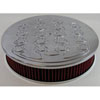 Round Raised Flame Style Top Air Cleaner Set 14" x 3" - image 1