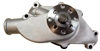 ALUMINUM 1955-68 SB CHEVY SHORT WATER PUMP - SATIN - image 1