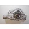 SATIN ALUMINUM 1955-68 SB CHEVY SHORT WATER PUMP - FINNED - image 1