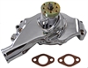 ALUM BB CHEVY SHORT HIGH VOLUME WATER PUMP - CHROME - image 1