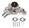 ALUMINUM SB CHEVY LONG WATER PUMP - POLISHED FINISHED - image 1
