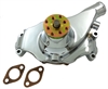 HIGH VOLUME ALUM BB CHEVY SHORT WATER PUMP -CHROME - image 1