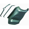 Unplated Pre-1980 SB Chevy Claimer Oil Pan - Driver Side Dipstick (4 qts) - image 1