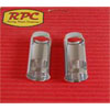 Aluminum Heater Hose Caps Polished - image 1
