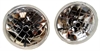 7 TRI-BAR HEADLIGHT W/ BLACK DOT - image 1