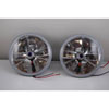 7 TRI-BAR HEADLIGHT W/AMBERT TURN SIGNAL - image 1