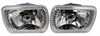 SQUARE HEADLIGHT WITH 20 LEDS LED WHITE H4 BULB - image 1