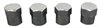 CHROME VALVE STEM CAP 4 PC SET - image 1