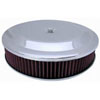 Round Race Car Style Air Cleaner Set 14" x 3" - image 1