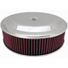 Round Race Car Style Air Cleaner Set 14" x 4" - image 1