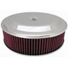 Round Race Car Style Air Cleaner Set 14" x 4" - image 1