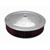 Round Flame Style Muscle Car Style Top Air Cleaner Set 14" x 3" - image 1