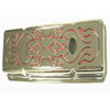 Chrome Red Flame Steel Valve Covers 1958-86 Small Block Chevy 283-305-327-350 - image 1