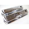 Tall Chrome Steel Flamed Valve Covers 1962-85 Small Block Ford 260-289-302-351W-5.0L V8 - image 1