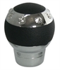ALUMINUM LEATHER AND CRYSTAL SHIFT KNOB - image 1