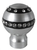 ALUMINUM LEATHER AND CRYSTAL SHIFT KNOB - image 1