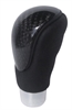 ALUMINUM CARBON AND LEATHER SHIFT KNOB - image 1
