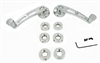 Chrome Aluminum Window Handle - 4 1/4 Long - image 1