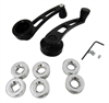 BLACK ALUMINUM WINDOW HANDLE - 4 1/4 LONG - image 1