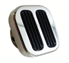 Polished Aluminum Dimmer Pad with Rubber Insert - image 1