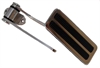 Polished Aluminum Gas Pedal Pad with Two Rubber Inserts - image 1