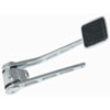Chrome Steel Gas Pedal Assembly with Rectangular Insert - image 1