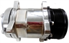 SANDEN #508 12V COMPRESSOR SERPENTINE PULLEY CHROME - image 1