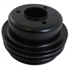 BLACK FORD 1965-66 289 TRIPLE GROOVE PULLEY - LOWER - image 1