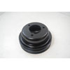 BLACK FORD 1964-67 289 DOUBLE GROOVE PULLEY - LOWER - image 1