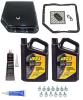 GM TH350 Steel Transmission Pan [Adds 1 1/2 Quarts], Transmission Fluid, Transmission Filter and Gasket Kit [Black] - image 1
