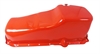 Orange Powdercoated Steel Stock Oil Pan 1986-Up Small Block Chevy 283-400 V8 - image 1