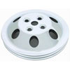 Polished Aluminum SB Chevy V8 Double Groove Water Pump Pulley - SWP Upper - image 1