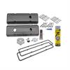 Raw Steel Valve Cover Kit 1958-1986 Small Block Chevy 283-350 - image 1