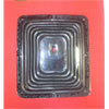 Heavy-Duty Rubber Shifter Boot 7-3/4" x 8-3/4" With Chrome Plated Steel Ring - image 1