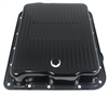 BLACK GM TURBO 700R4 TRANSMISSION PAN - FINNED / DEEP STYLE - image 1